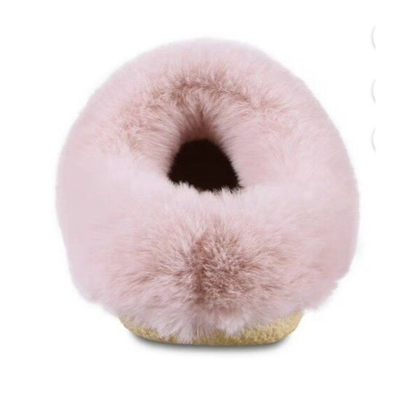 DARK ORCHID Ladies 8.5-9 L Isotoner Memory Foam Hoodback Slippers - Picture 6 of 9